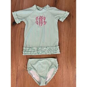 RUFFLE BUTTS 2 Piece Girl Swim, Sz 6